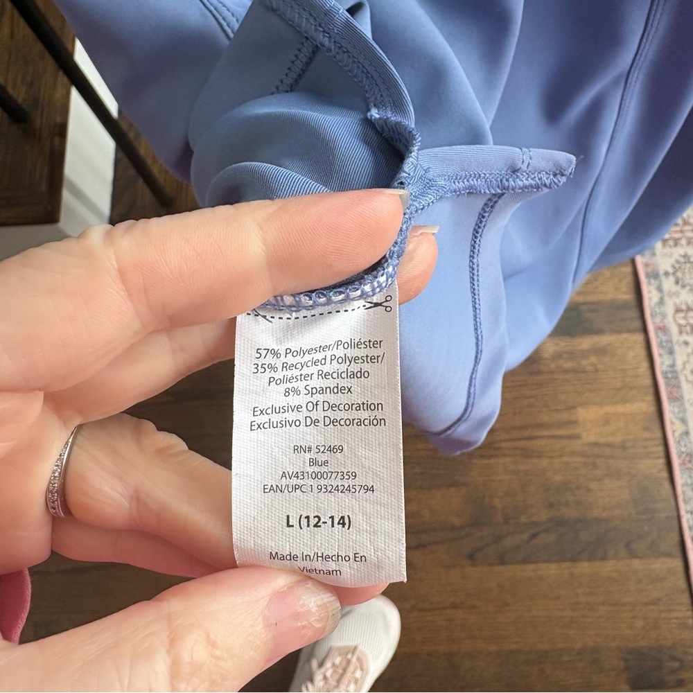 Avia light blue athletic pull over long sleeve top large - Picture 5 of 5